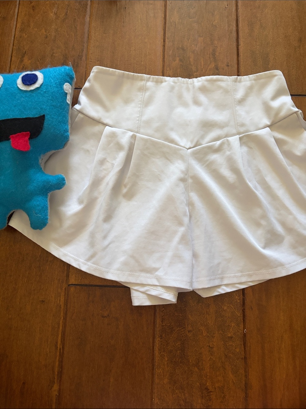 🐅Tiger Friday White Athletic dance Shorts with High Waistband AXS